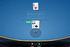 Das Spiel European Blackjack im Blitzino Casino.