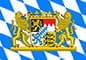 Flagge von Bayern.