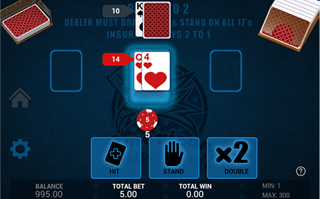 Der aktuell laufende Blackjack Tisch in der App oder der mobilen Casinoseite
