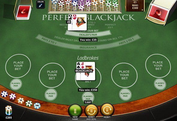 Perfect Blackjack im Funmodus unverbindlich testen