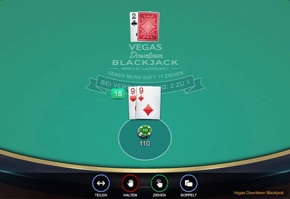 Vegas Downtown Blackjack Spiel kostenlos ausprobieren.