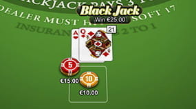 Einsätze und Gewinne beim Spielen von Blackjack