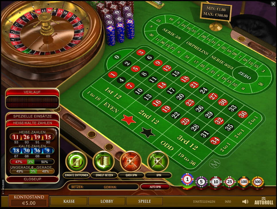 Beispielbild MegaCasino Roulette