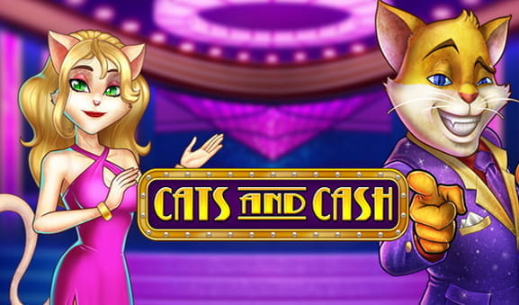 Das Logo des Cats and Cash Slots von Play'n GO.