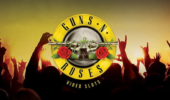 Das Logo des Guns N' Roses Slot von NetEnt.