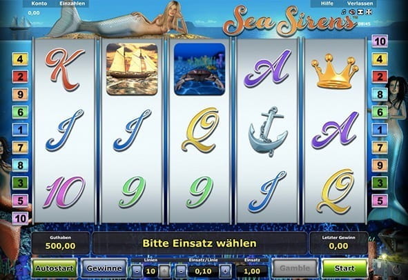 Sea Sirens im Internet gratis spielen