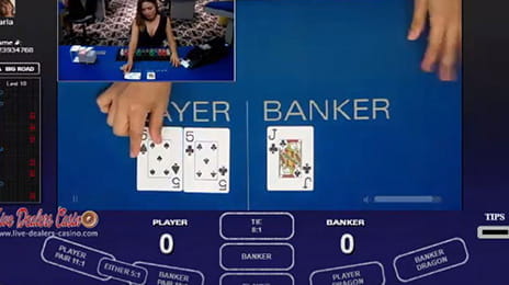 Live Baccarat von Visionary iGaming.