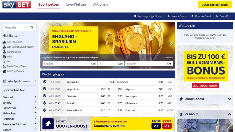 Sky Bet Deutschland Sky Bet Deutschland
