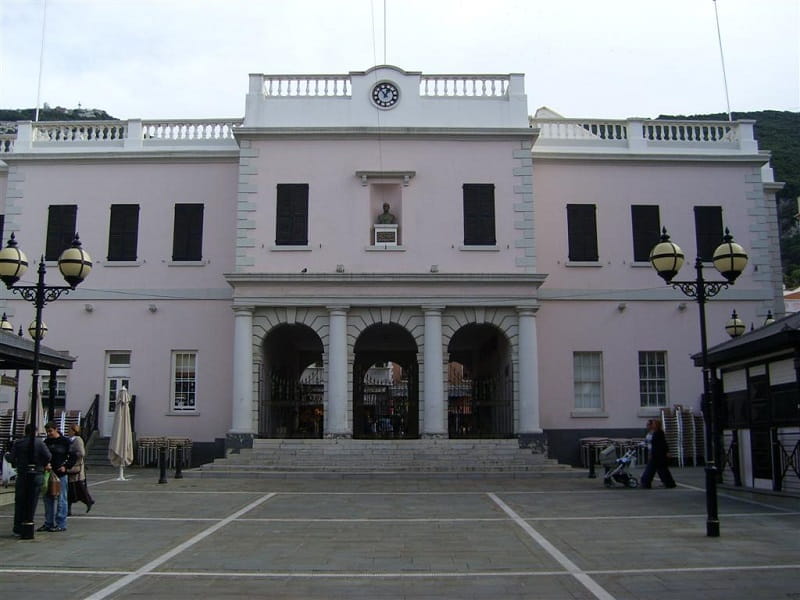 Das Parlamentsgebäude von Gibraltar