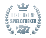 Eine Krone, darunter der Schriftzug: Beste Online Spielotheken und darunter drei mal die Zahl Sieben.