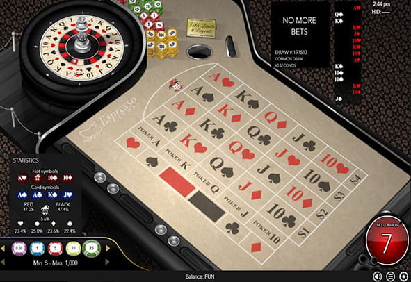 Das Global Poker Roulette Common Draw Spiel kostenlos ausprobieren.