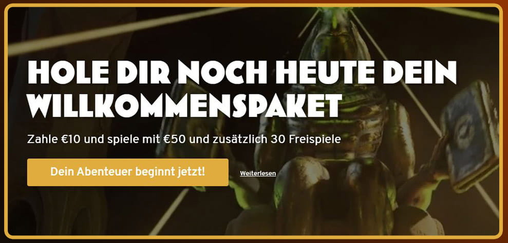 10€ zahlen 50€ erhalten bei Wunderino.