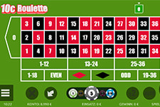 10pRouletteSpieltisch im MrPunter Casino.