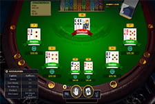 Das Kartenspiel 21 Blackjack im Haz Casino.