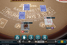 Tisch bei 21 Burn Blackjack bei MrPunter.