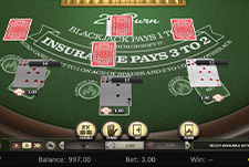 Das Kartenspiel 21 Burn Blackjack von Betsoft im Snatch Casino.