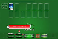 Das Tischspiel 3 Card Solitaire.
