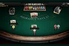 3D Blackjack im CrocoSlots online Casino.