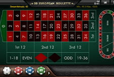 3D Roulette Spieltisch im Slotimo Casino.