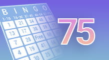Bingo mit 75 Zahlen.