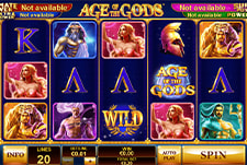Der Age of the Gods Slot von Playtech bei NovaJackpot.