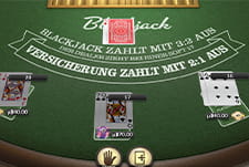Der American Blackjack Tisch im Coinslotty Casino.