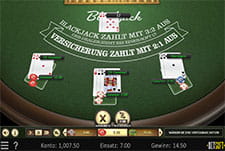 Das Kartenspiel American Blackjack.