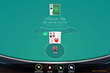 Das Tischspiel Atlantic City Blackjack im Duxcasino.
