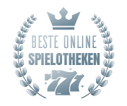 Eine Krone, darunter der Schriftzug: Beste Online Spielotheken und darunter drei mal die Zahl Sieben.