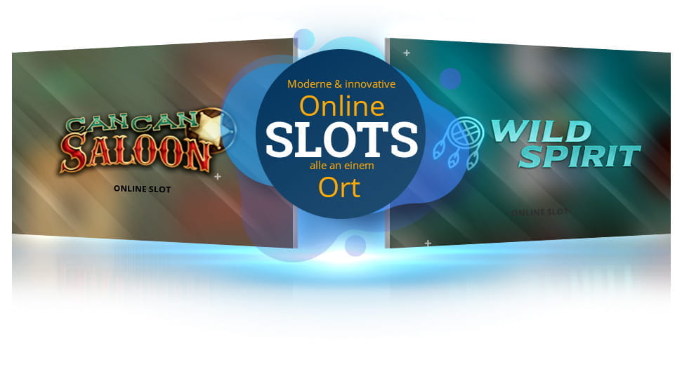 Die Logos der Mascot Gaming Slots Can Can Saloon und Wild Spirit.