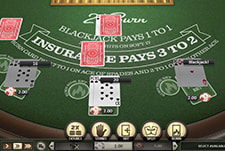 Das Kartenspiel 21 Burn Blackjack.