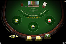 Der Spieltisch Blackjack 3 Hand im Kingmaker Casino.