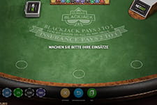 Die Ansicht des Spiels Blackjack Classic von NetEnt bei LegendPlay.
