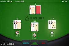 Das Kartenspiel Blackjack von Relax Gaming.