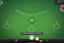 Das Tischspiel Blackjack Single Deck von NetEnt im WinnerCasino.