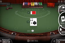 Der Tisch von Blackjack Surrender von BGaming.