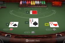Das Tischspiel Blackjack Surrender im Golden Star Casino.