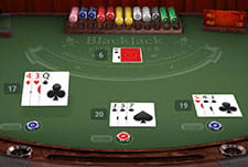 Das Online Tischspiel Blackjack Surrender im N1 Bet Casino.