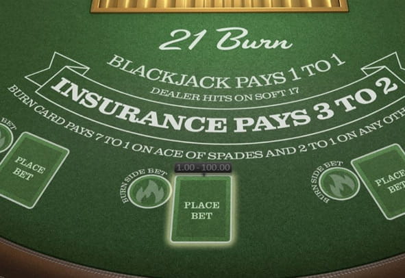 Das 21 BURN BLACKJACK Spiel kostenlos ausprobieren.