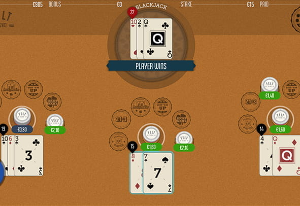 Vorschaubild zur Demo-Version mit dem Spieltisch der Variante 6 in 1 Blackjack vom Software Hersteller FELT.