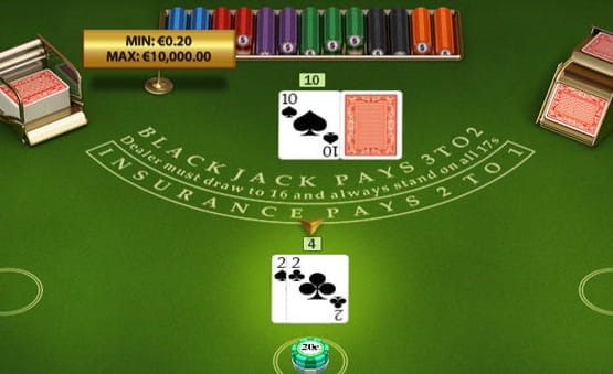 Das Charlie 7 Blackjacktisch