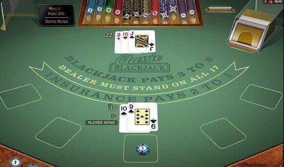 Ein Classic Blackjack Gold Tisch von dem Top Hersteller Microgaming.