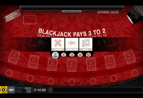 Das Kostenlose Spiel Blackjack VIP Multihand.