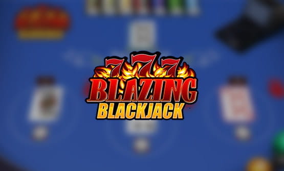Das Blazing 7’s Blackjack Logo.