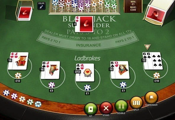 Spiel Blackjack Surrender – kostenloses Browserspiel