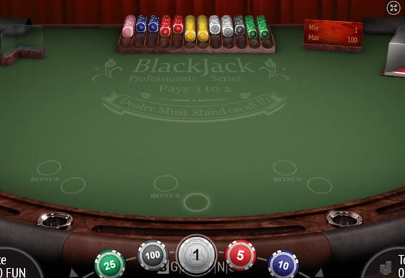 Das Multihand Blackjack Pro Spiel kostenlos ausprobieren.