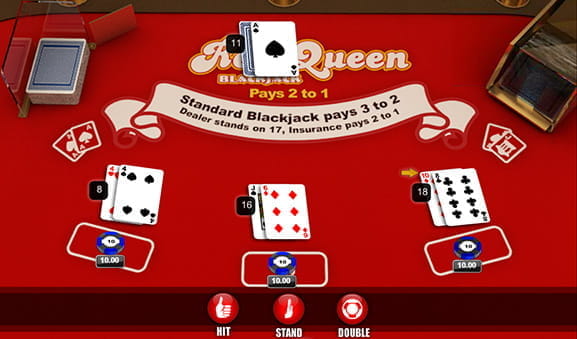 Red Queen Blackjack Spieltisch vom Entwicklerstudio 1x2 Gaming.