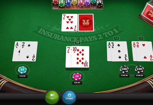 Vorschaubild für die verlinkte kostenlose Demoversion des Online Casinospiels Red Tiger Blackjack von Red Tiger Gaming