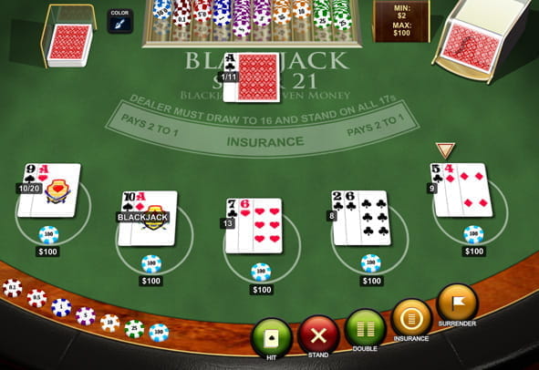 Blackjack Super 21 kostenlos spielen in der Demo-Version.