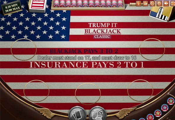 Das Trump It Blackjack Spiel kostenlos ausprobieren.